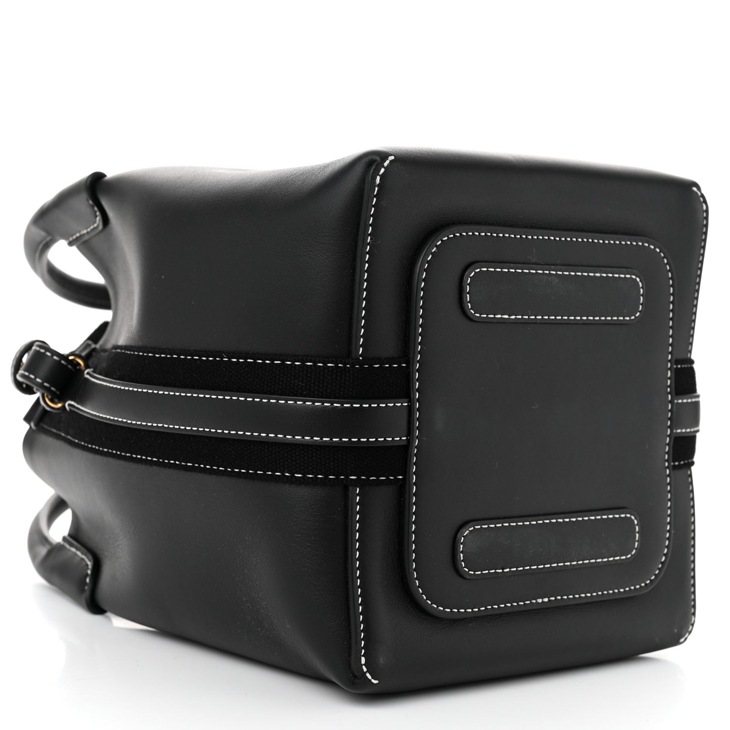 Smooth Calfskin Small Bale Bag Black
