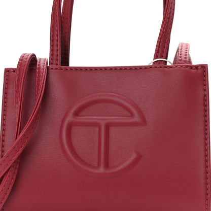 Telfar Vegan Leather Small Shopping Bag Oxblood 7 of 10