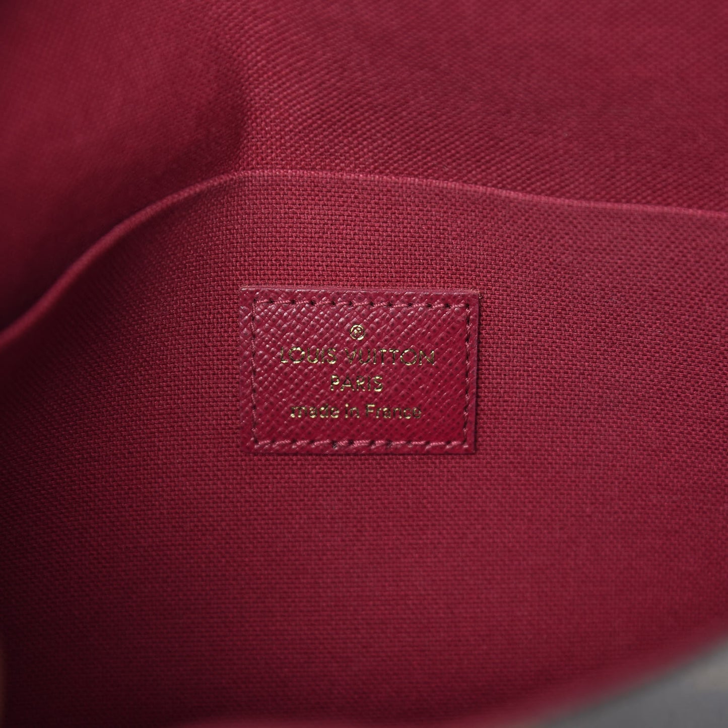 Monogram Pochette Felicie Chain Wallet Fuchsia