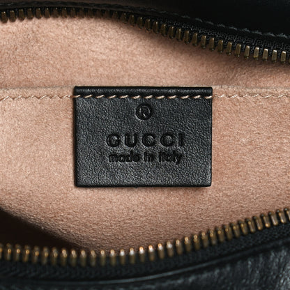 Gucci Calfskin Matelasse Small GG Marmont Chain Shoulder Bag Black 6 of 19