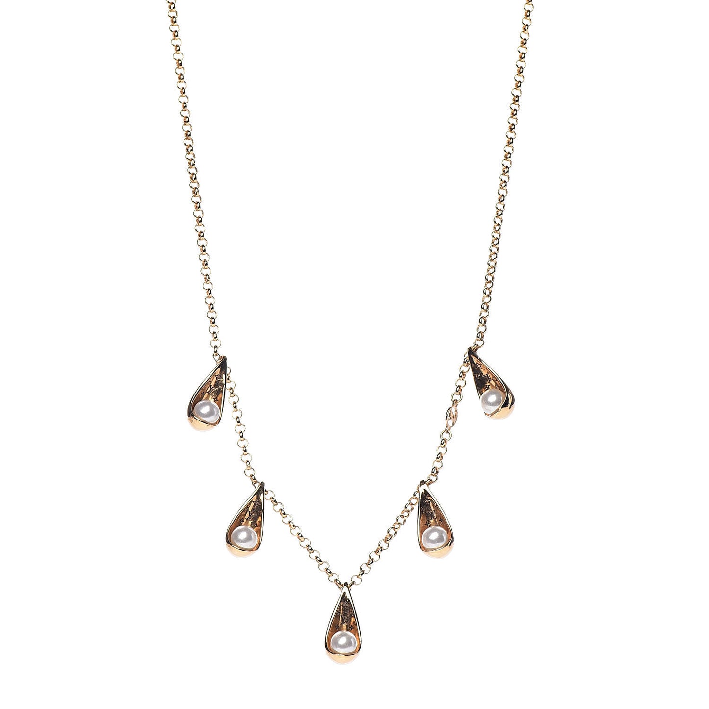 Pearlygram Supple Necklace Gold