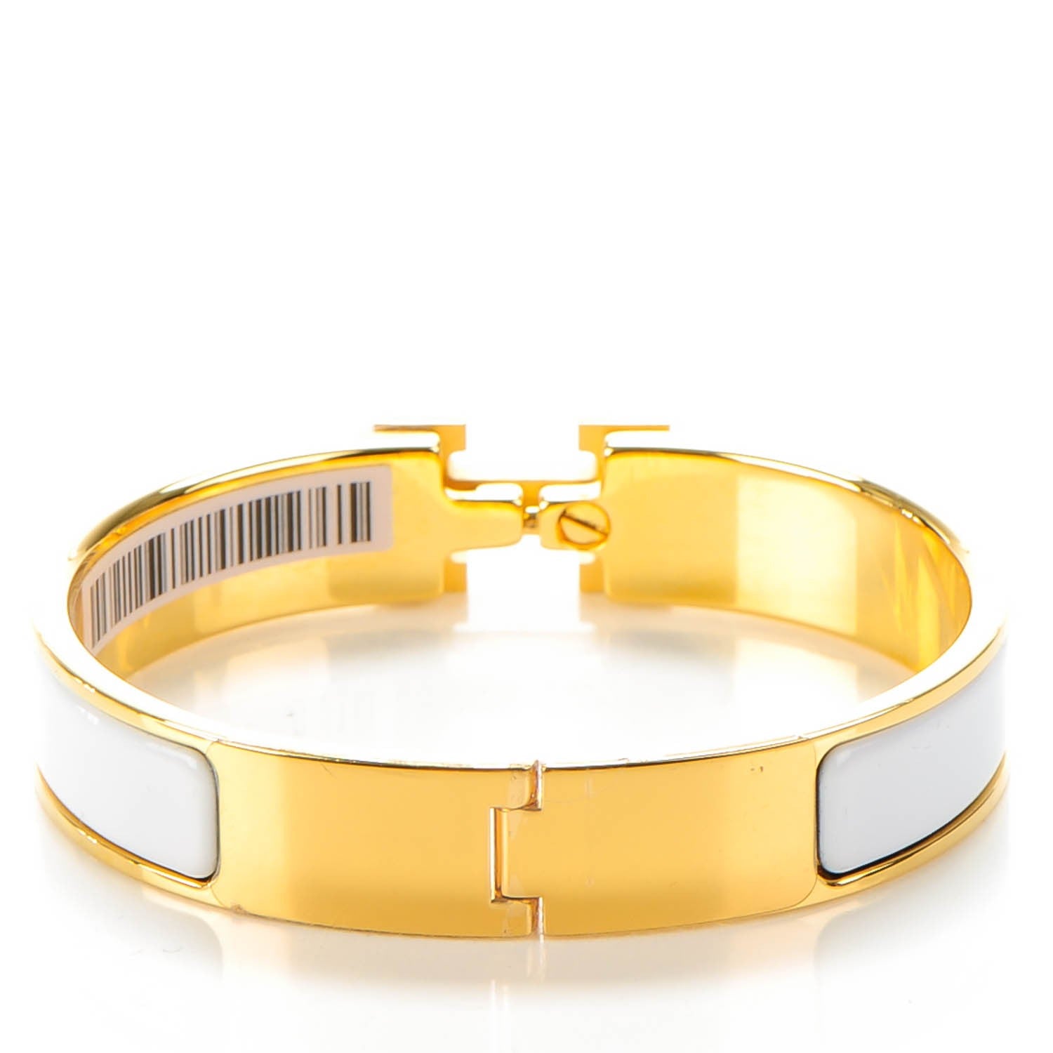 Hermes Enamel Narrow Clic Clac H Bracelet PM White 3 of 8