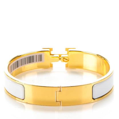 Hermes Enamel Narrow Clic Clac H Bracelet PM White 3 of 8