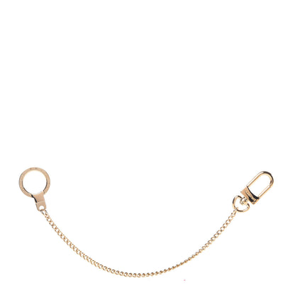 Louis Vuitton Metal Pochette Extender Key Ring Chain Gold 1 of 5