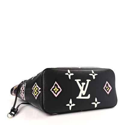 Louis Vuitton Monogram Giant Wild at Heart Neverfull MM Black 5 of 9