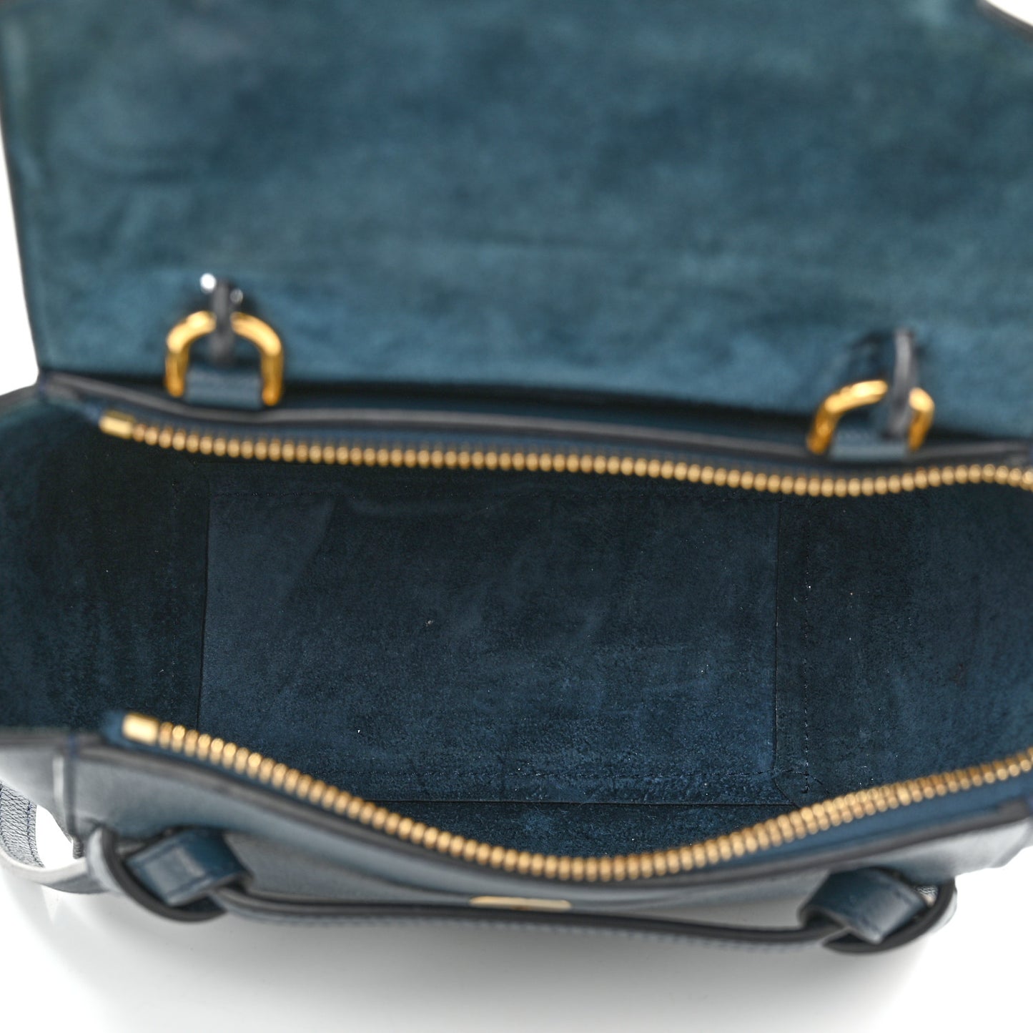 Grained Calfskin Nano Belt Bag Abyss Blue