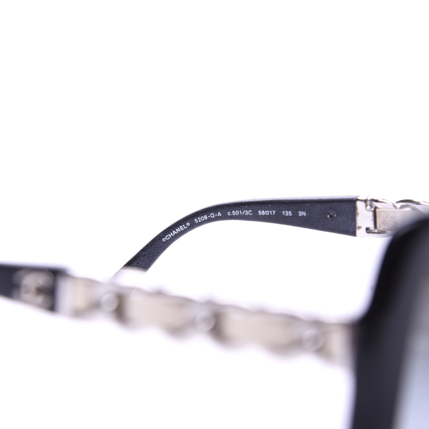 Chanel Acetate Chain Sunglasses 5208-Q Black 6 of 8