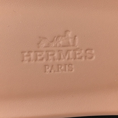 Hermes Suede Goatskin Rhinestone Oran Sandals 37.5 Rose Bois De Santal 8 of 8