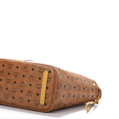 MCM Visetos Medium Liz Reversible Shopper Tote Cognac Yellow 9 of 21