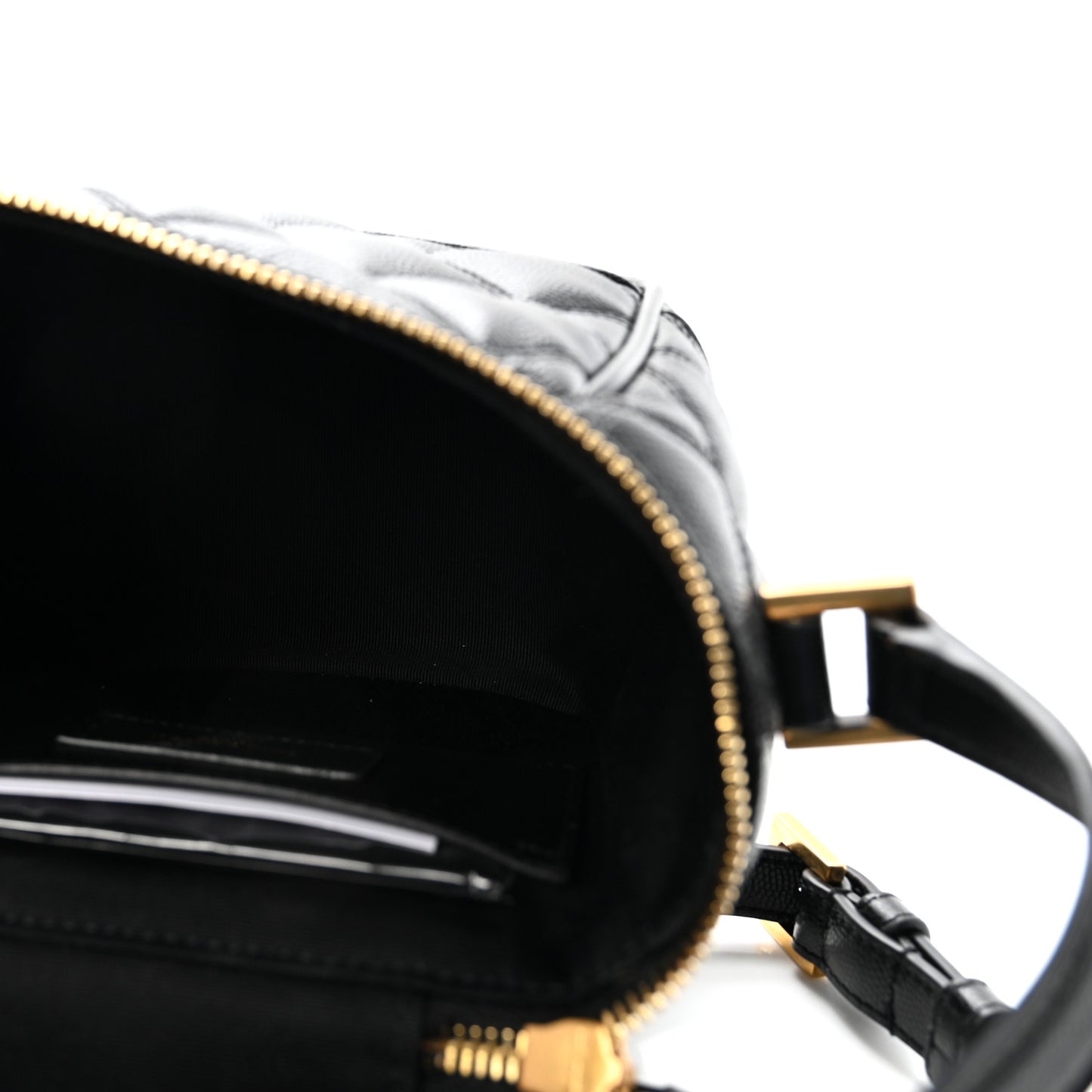 Grain de Poudre Quilted 80's Vanity Bag Black