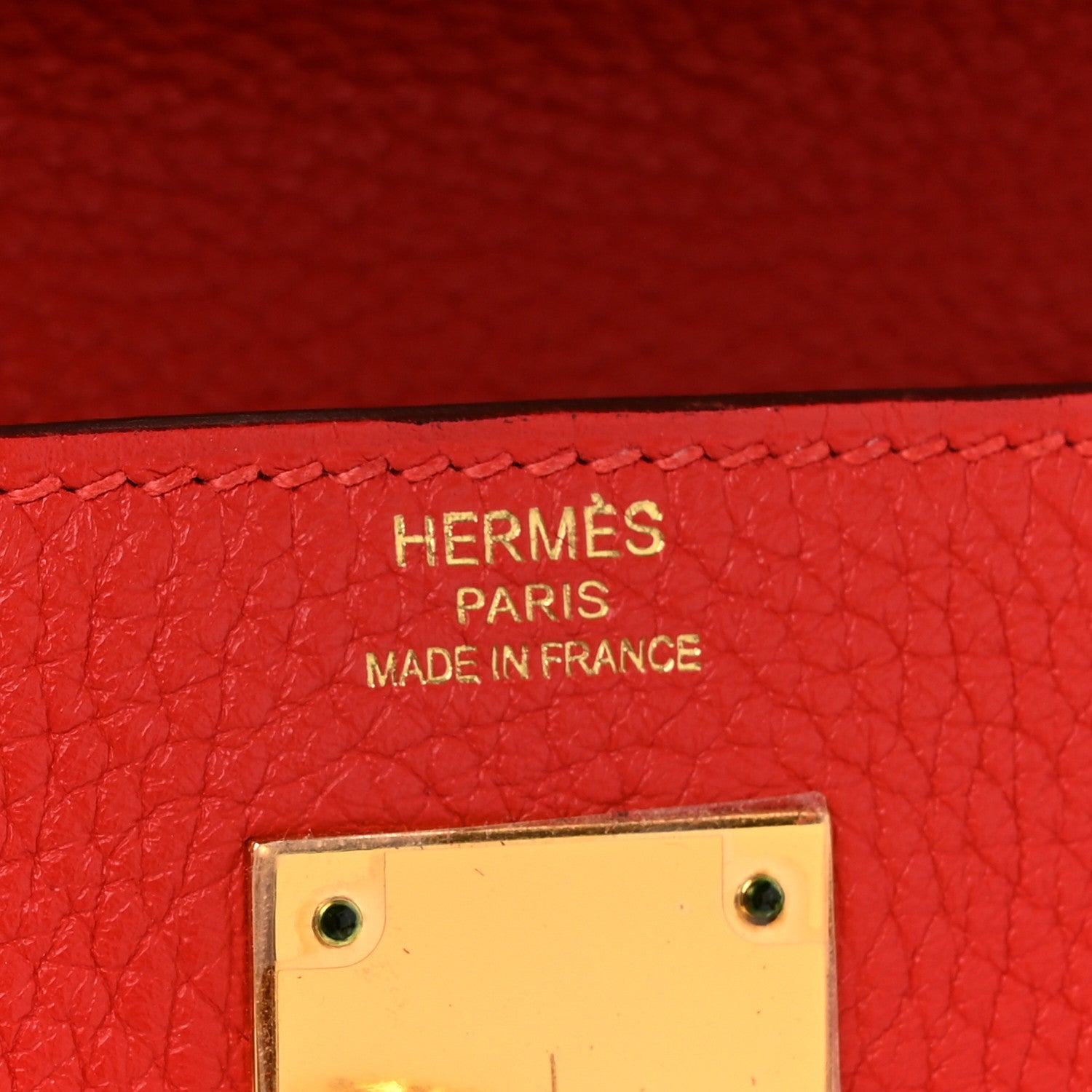 Hermes Togo Kelly Retourne 28 Rouge Tomate 6 of 12