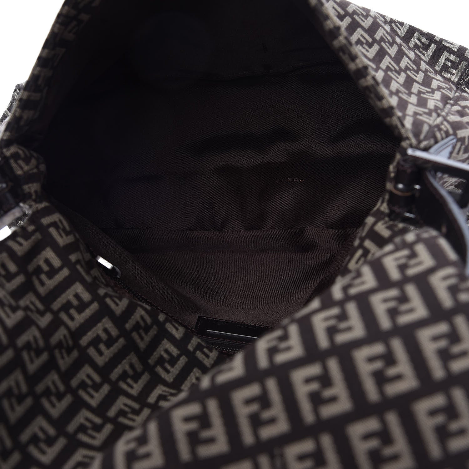 Fendi Zucchino Vitello Mama Baguette Testa di Moro Beige 5 of 9