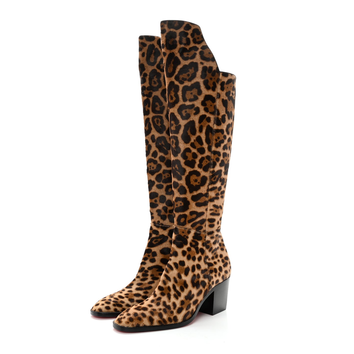 Pony Hair Morgan 70 Over The Knee Boots 36 Leopard