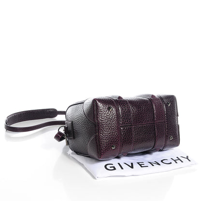 Givenchy Glazed Pebbled Calfskin Mini Lucrezia Aubergine 4 of 9