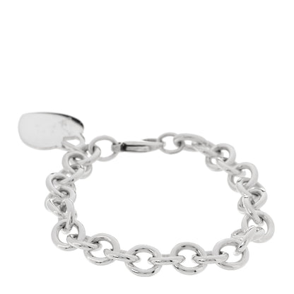 Tiffany Sterling Silver Heart Tag Charm Bracelet 2 of 5