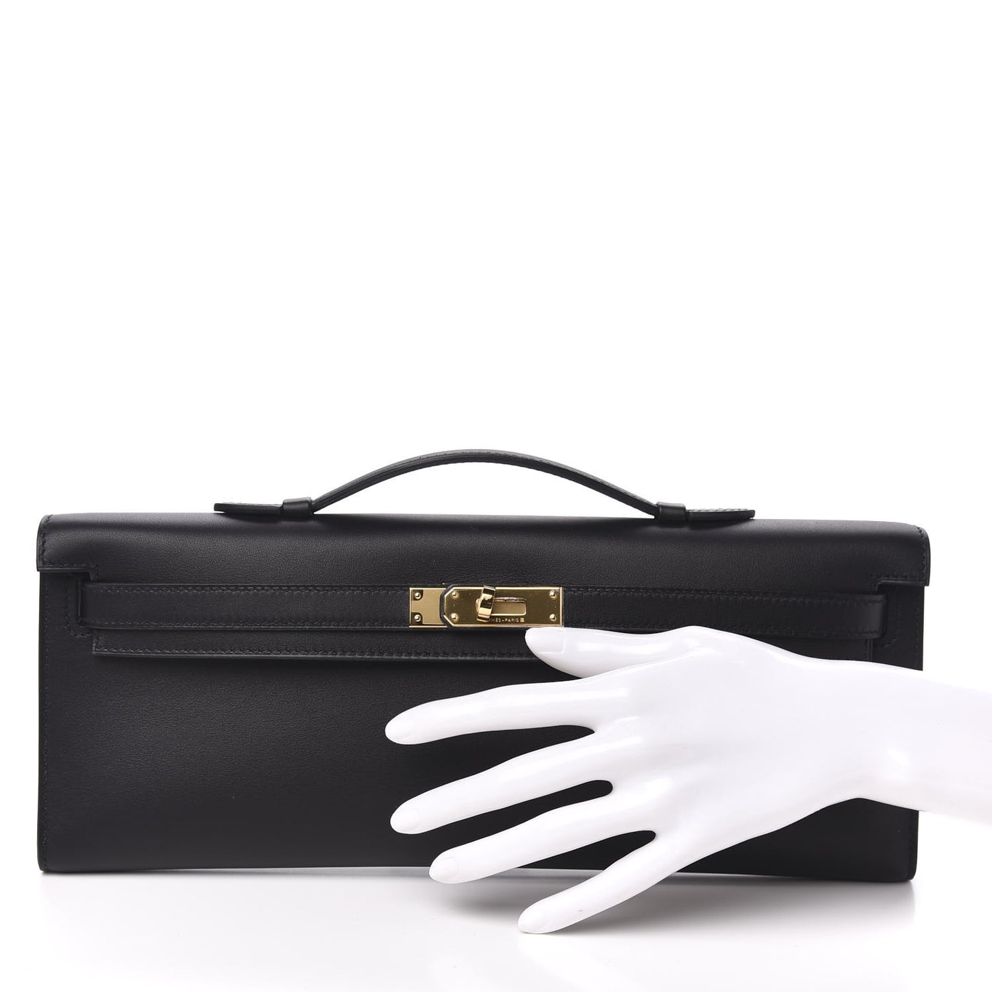 Swift Kelly Cut Clutch Pochette Black