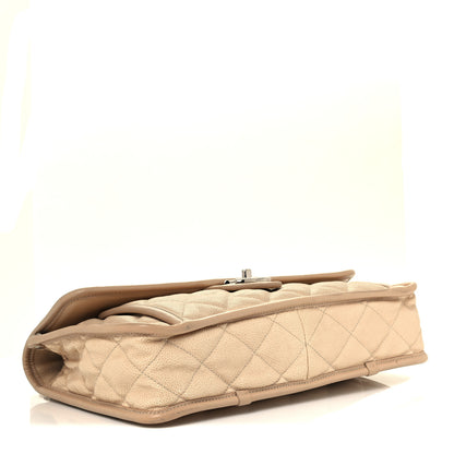 Chanel Caviar Quilted Large French Riviera Flap Beige 4 of 11
