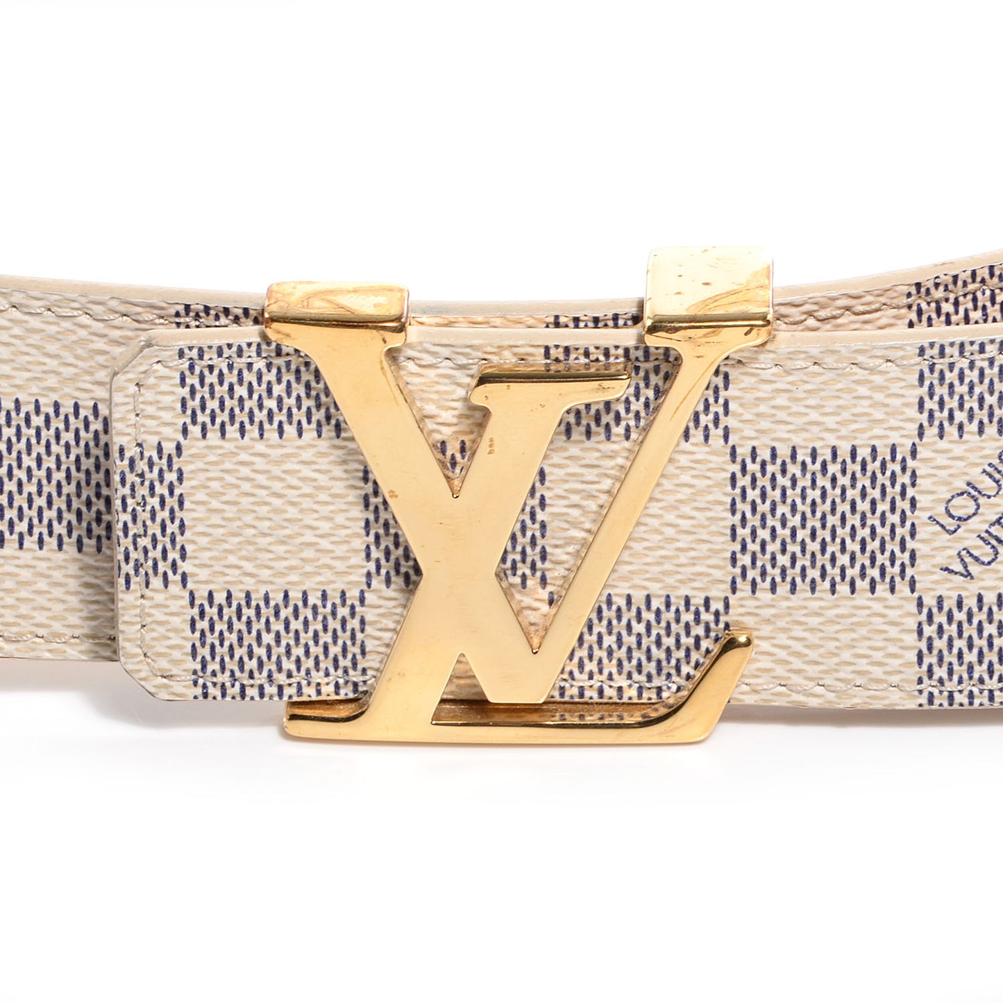 Damier Azur LV Initiales Belt 90 36