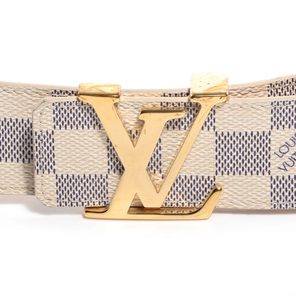 Louis Vuitton Damier Azur LV Initiales Belt 90 36 3 of 7