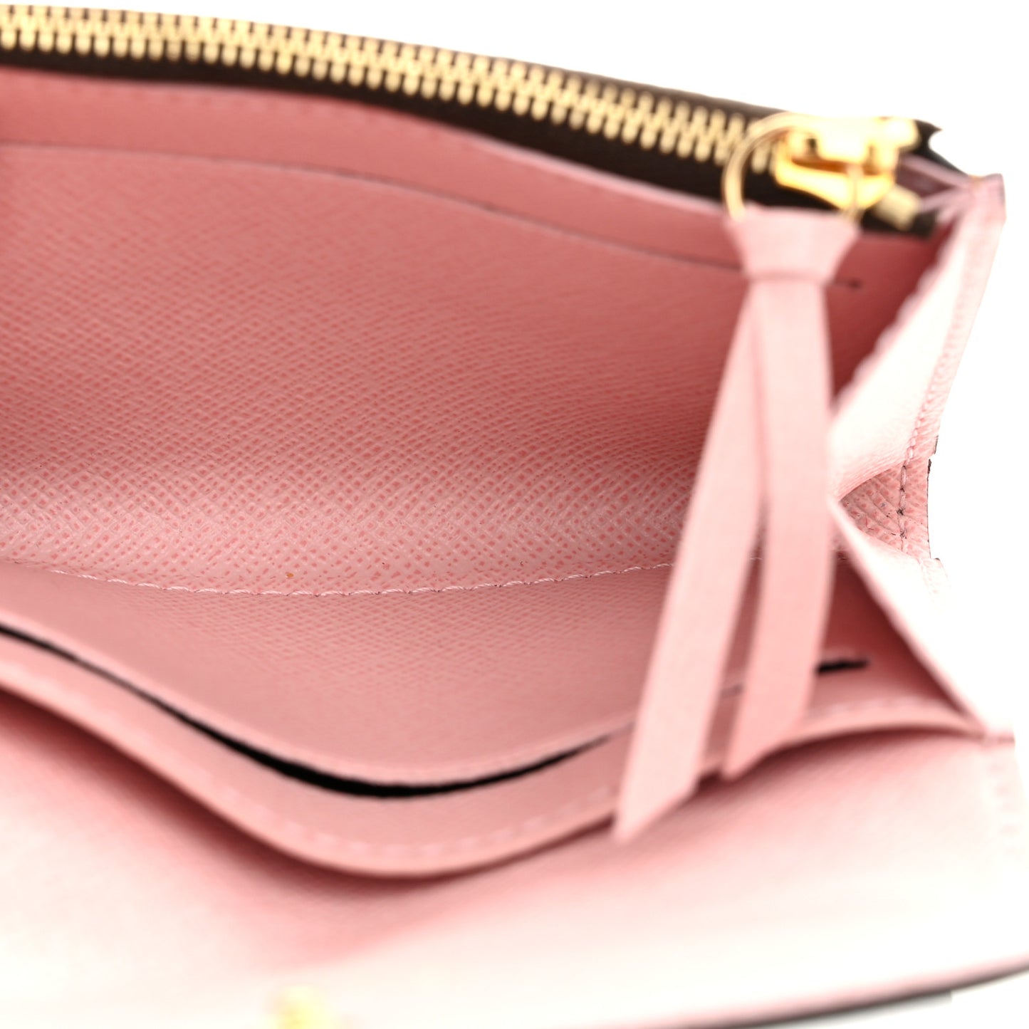 Damier Ebene Rosalie Coin Purse Rose Ballerine