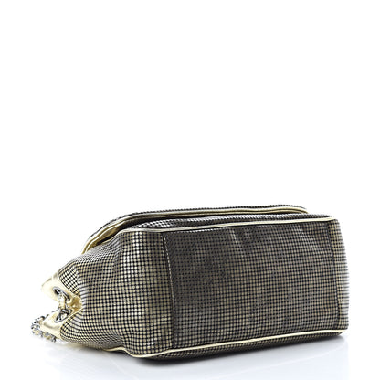 Chanel Metallic Lambskin Perforated Hollywood Accordion Flap Bag Gold 4 of 10