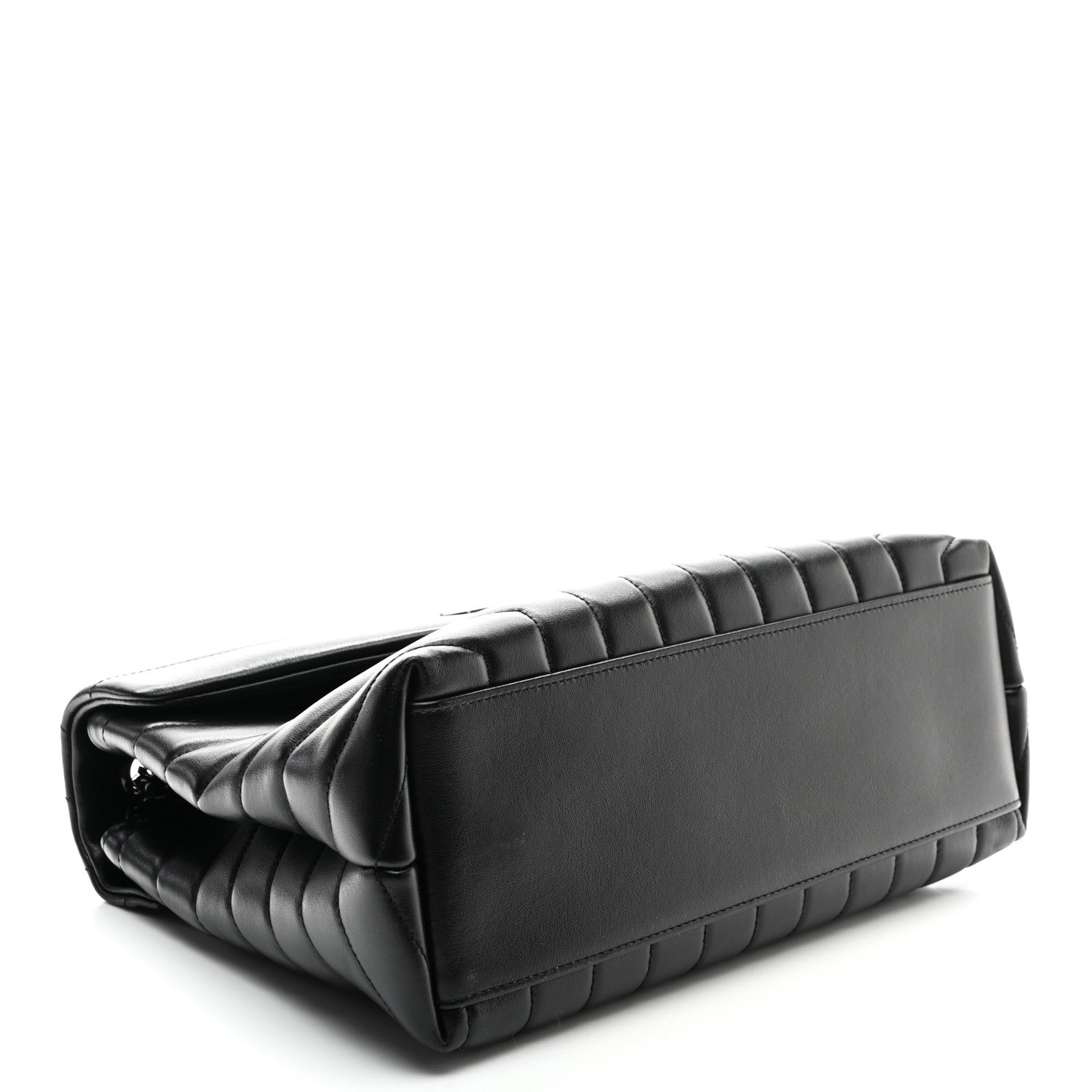 Saint Laurent Calfskin Y Quilted Monogram Monochrome Medium Loulou Chain Satchel Black 4 of 11