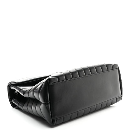 Saint Laurent Calfskin Y Quilted Monogram Monochrome Medium Loulou Chain Satchel Black 4 of 11