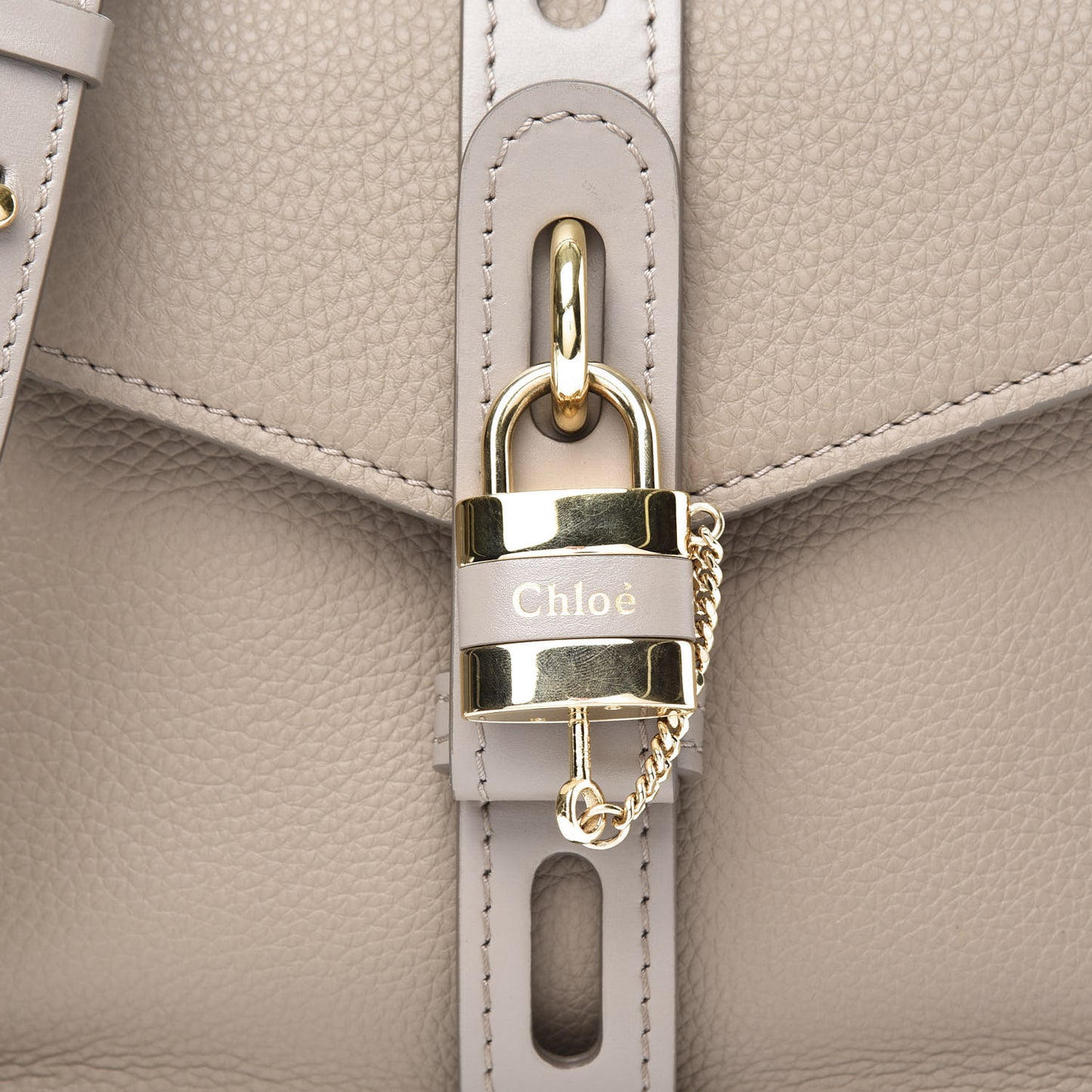 Shiny Grained Calfskin Small Aby Day Shoulder Bag Motty Grey