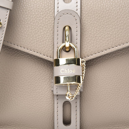 Chloe Shiny Grained Calfskin Small Aby Day Shoulder Bag Motty Grey 9 of 9