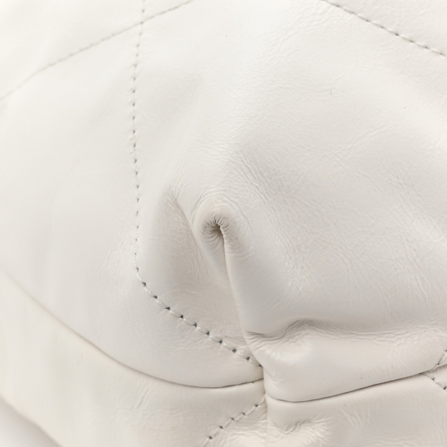 Chanel Shiny Calfskin Quilted Small Chanel 22 White 12 of 13