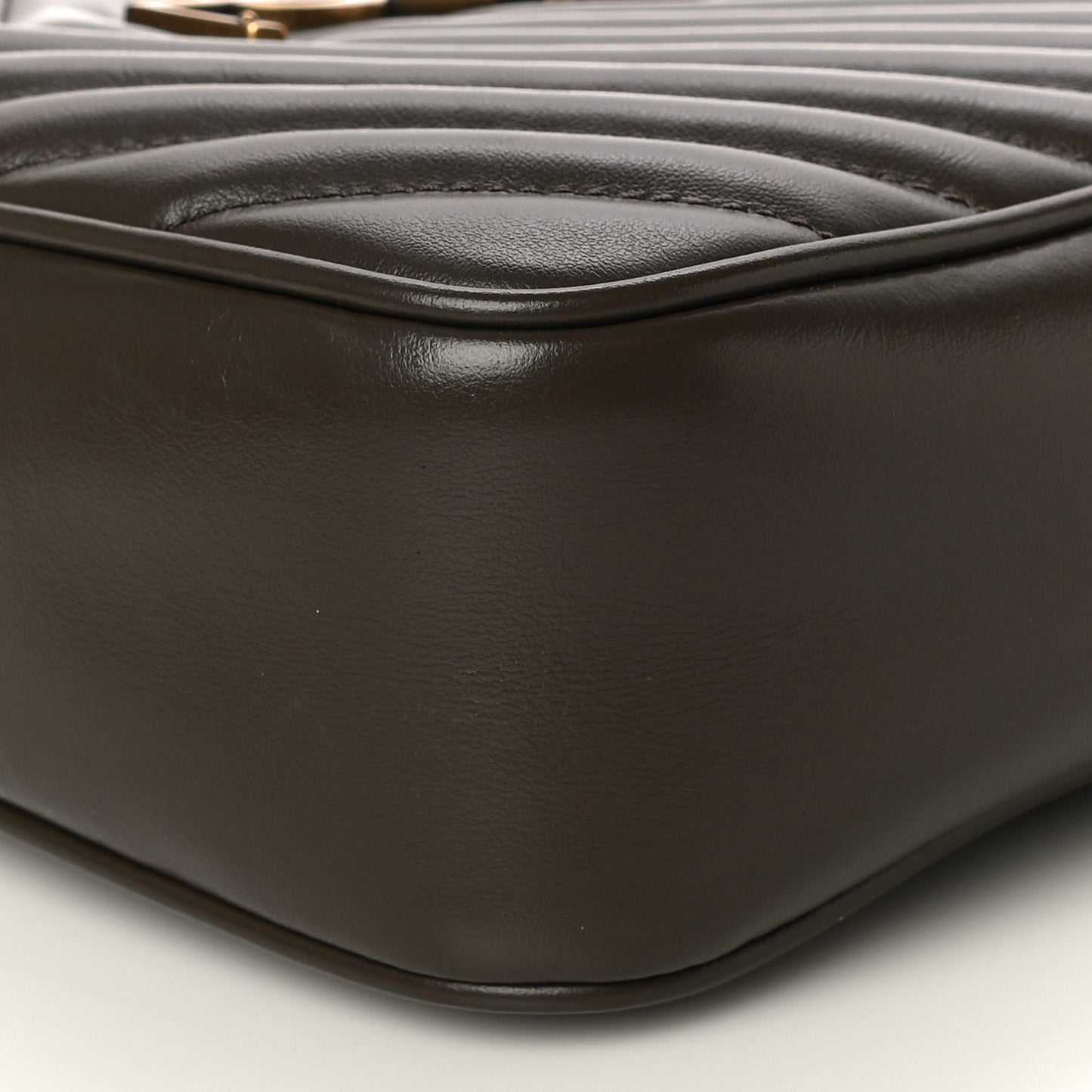 Calfskin Matelasse Monogram Lou Camera Bag Military Olive