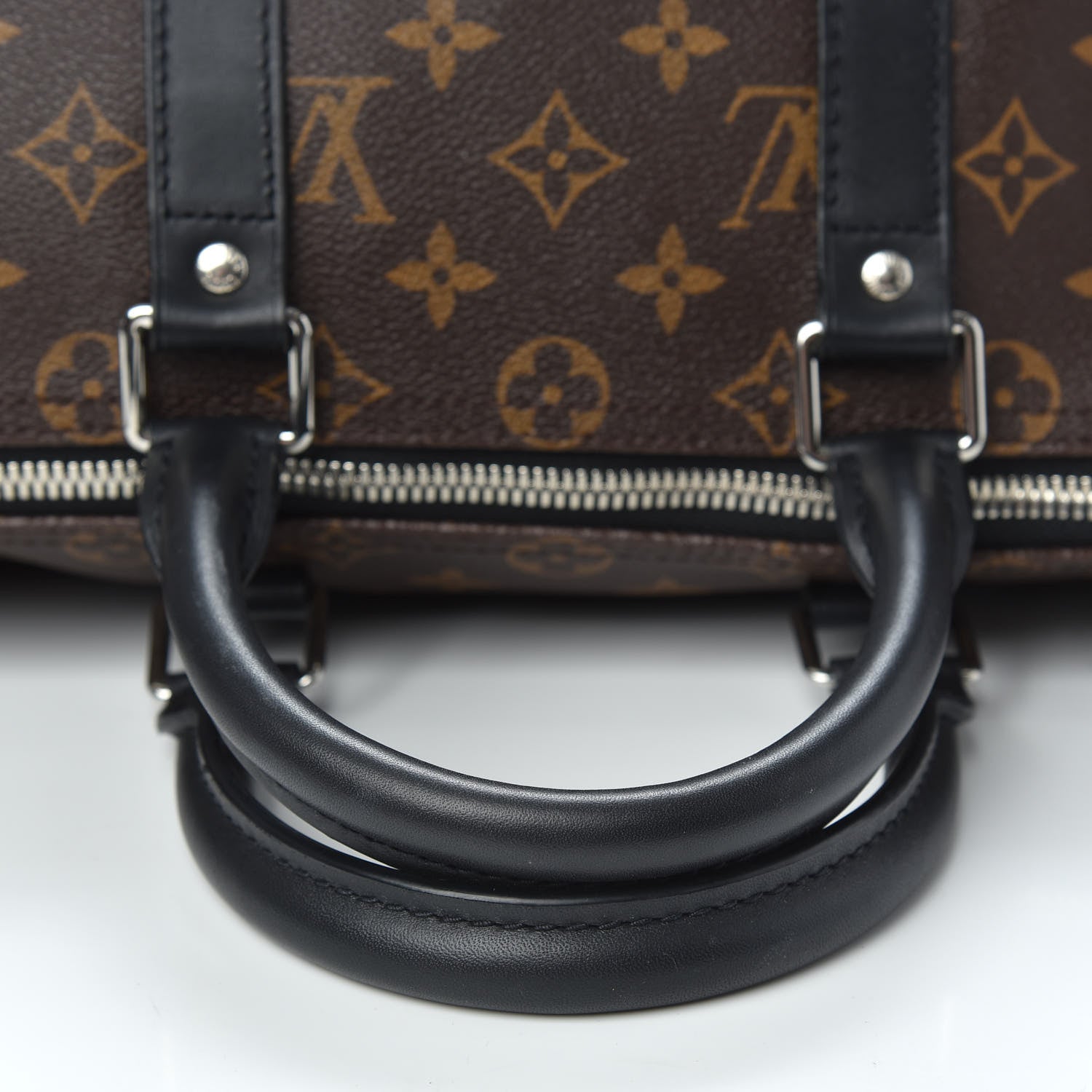 Louis Vuitton Monogram Macassar Keepall Bandouliere 45 6 of 12