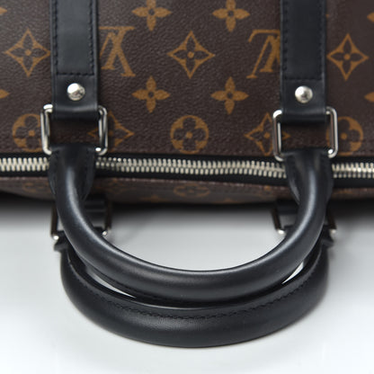 Louis Vuitton Monogram Macassar Keepall Bandouliere 45 6 of 12