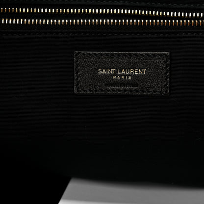 Saint Laurent Lambskin Quilted Maxi Icare Shopping Tote Black 7 of 10
