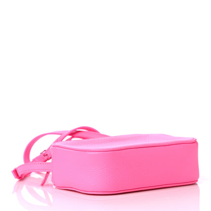 Balenciaga Calfskin Logo XS Everyday Camera Bag Neon Pink 3 of 4