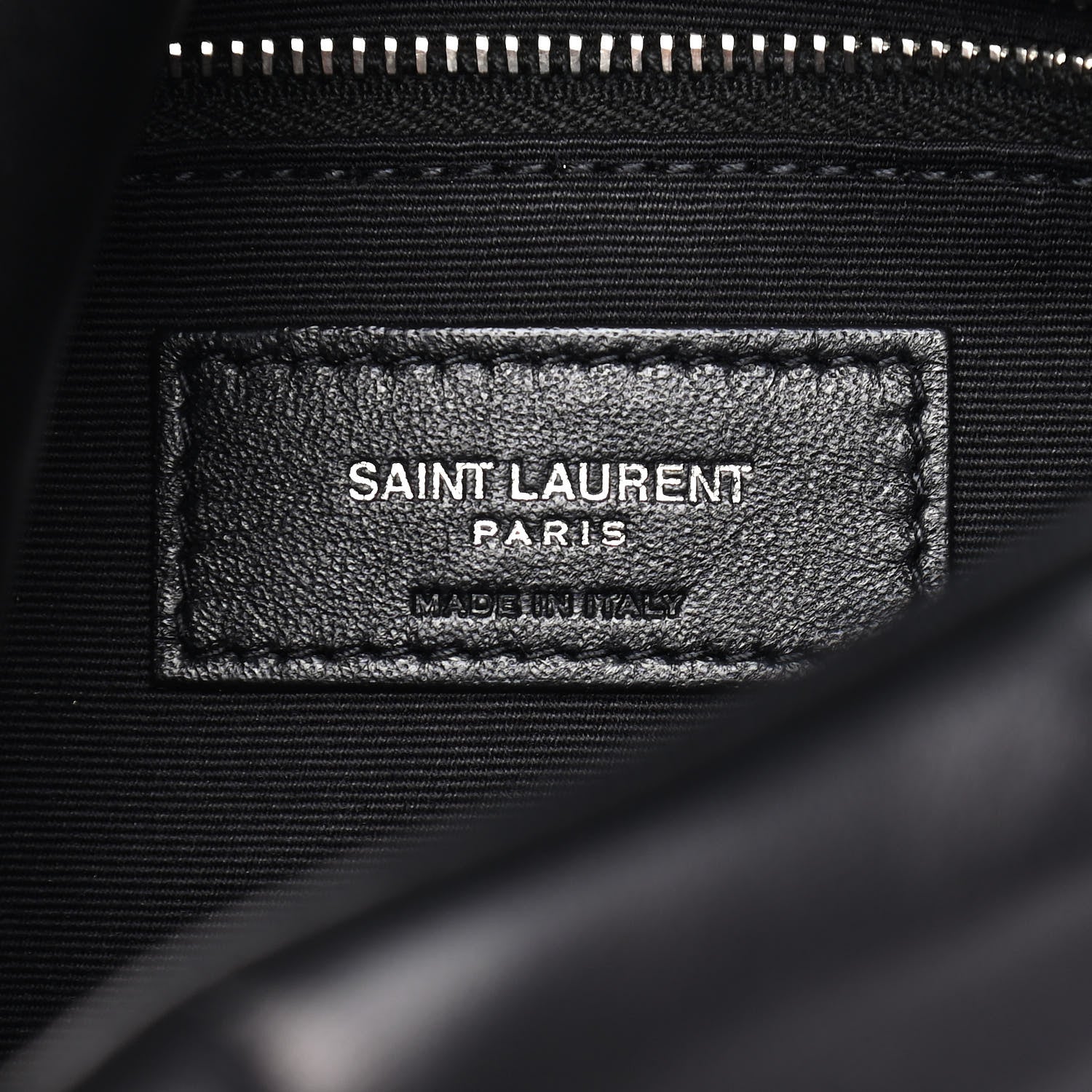 Saint Laurent Lambskin Quilted Small Loulou Puffer Monogram Chain Satchel Black 6 of 9