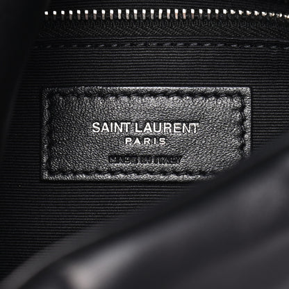 Saint Laurent Lambskin Quilted Small Loulou Puffer Monogram Chain Satchel Black 6 of 9