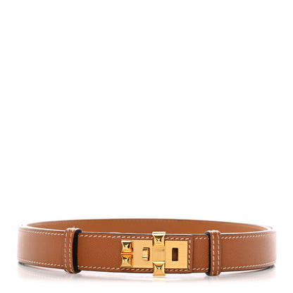Hermes Madame Calfskin 24mm Collier De Chien Belt Gold 1 of 6