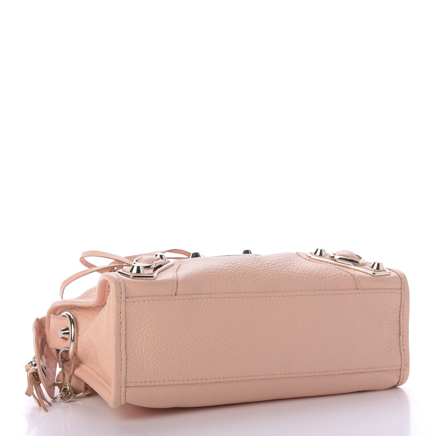 Chevre Gold Metallic Edge Hardware Mini City Rose Peach