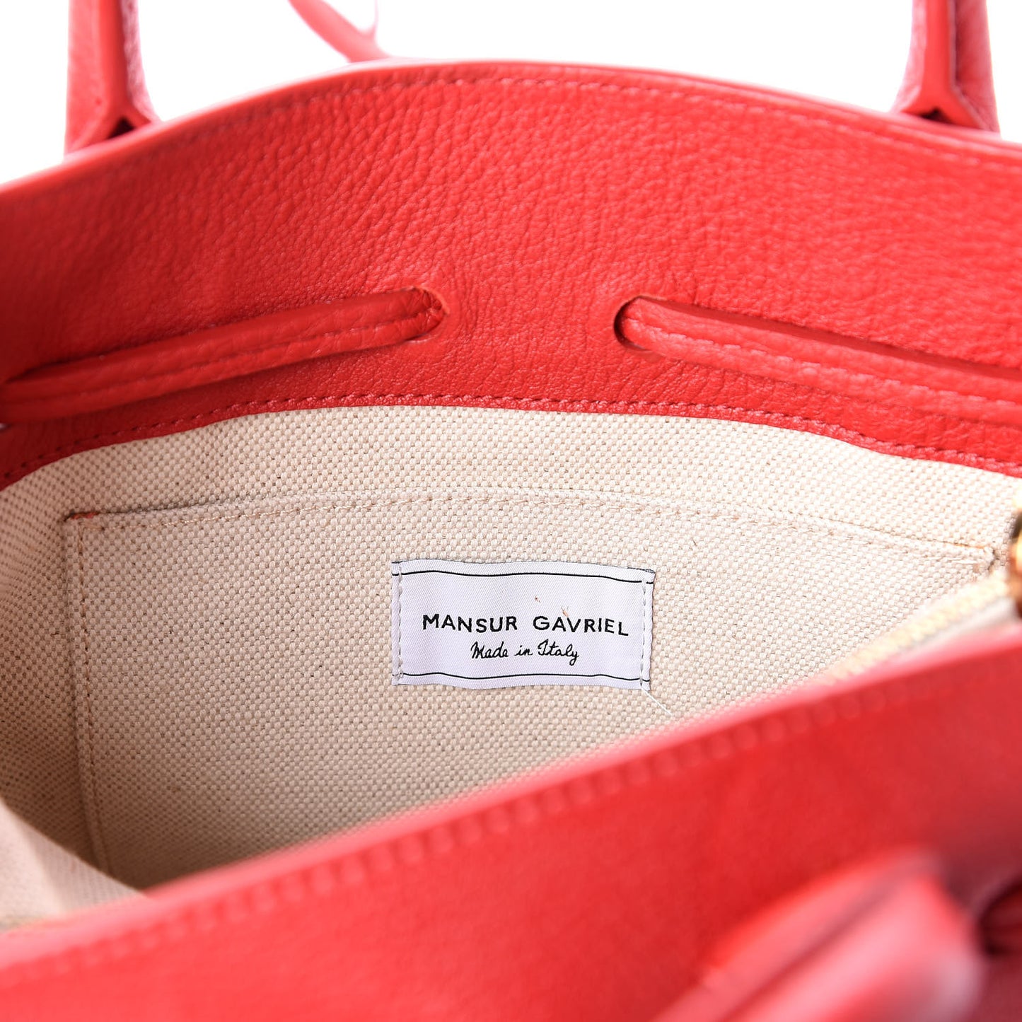 Calfskin Mini Sun Bag Red
