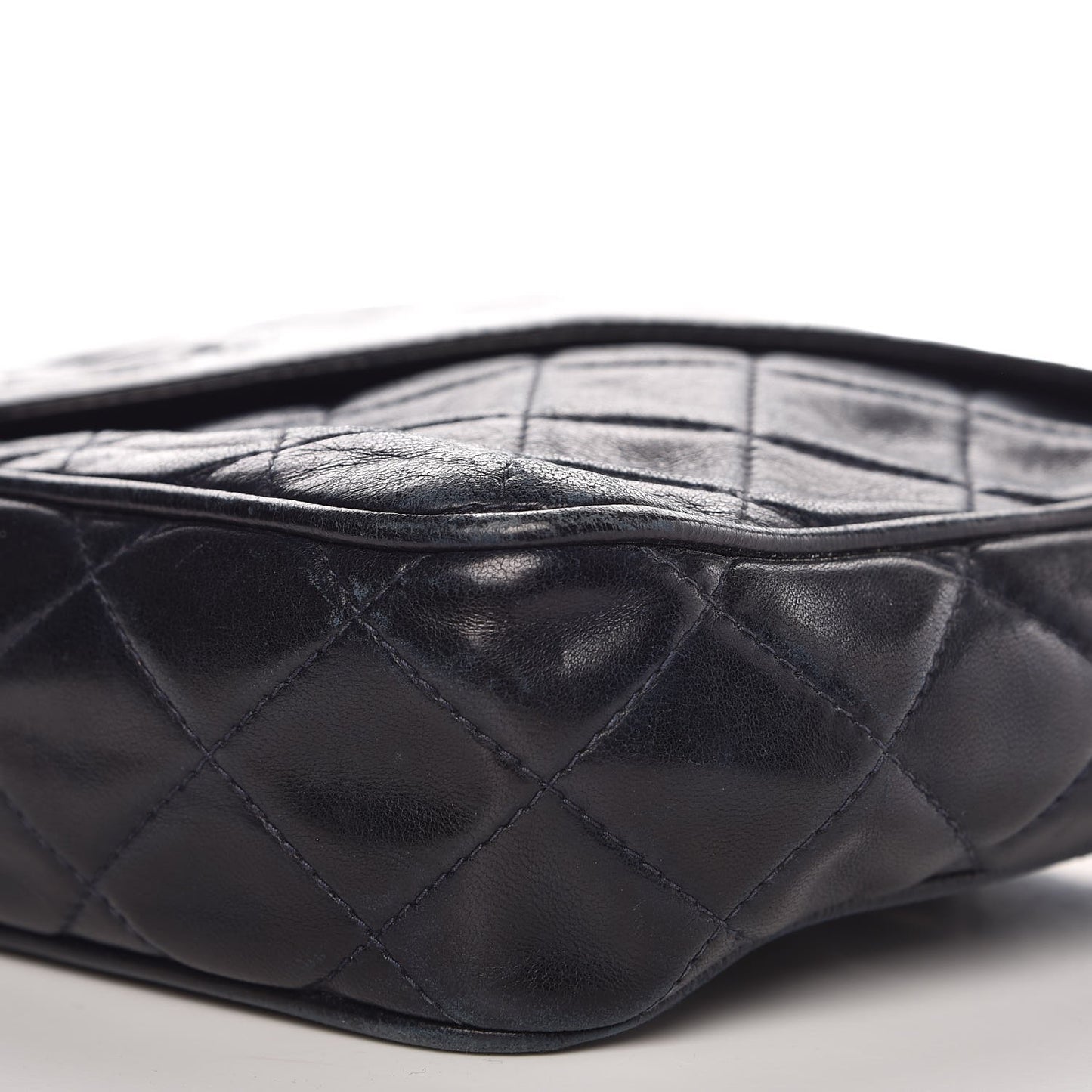 Lambskin Quilted CC Tassel Camera Case Blue