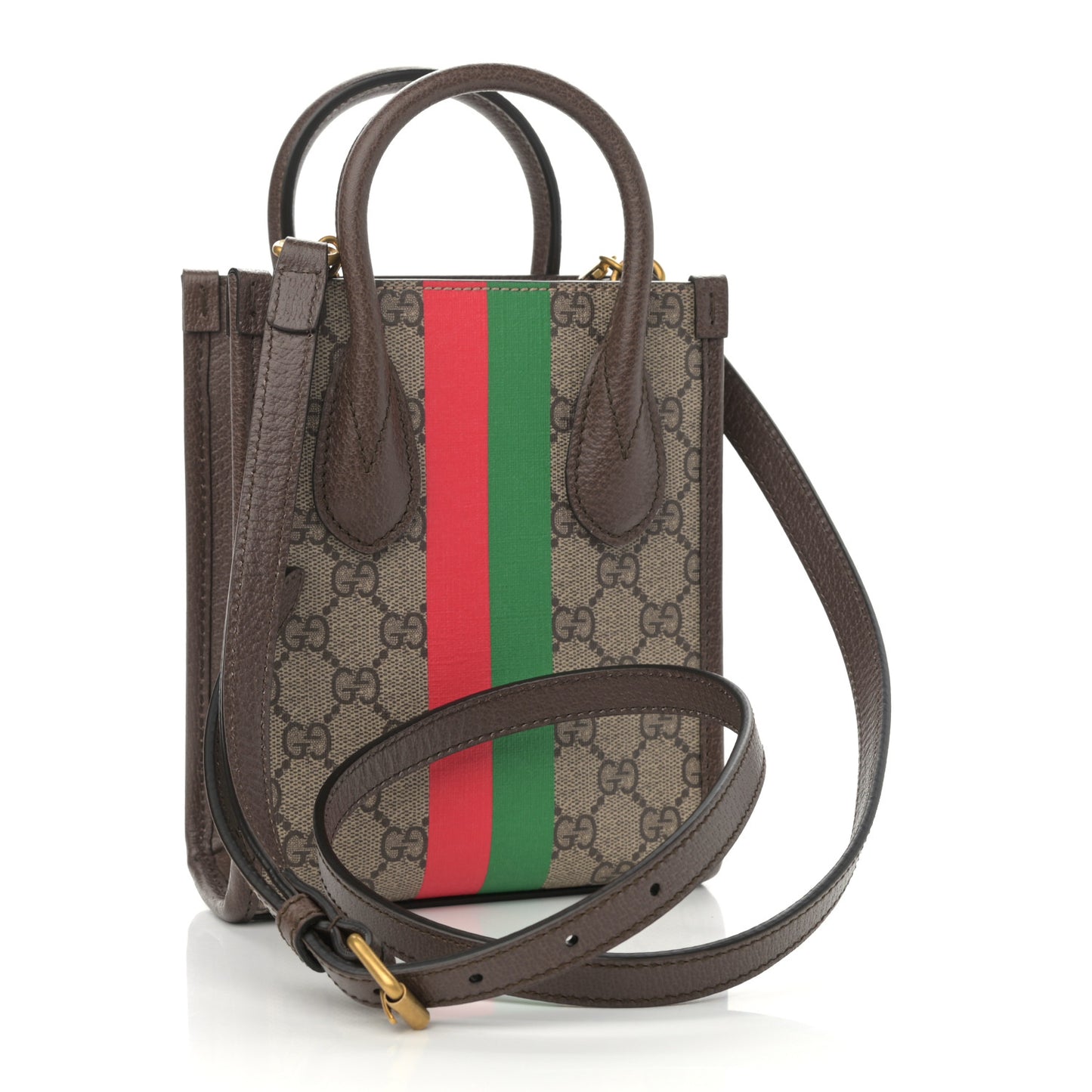 GG Supreme Monogram Textured Dollar Calfskin Web Gucci Tiger Mini Retro Interlocking G Tote Bag Beige Ebony Live Red New Shamarock New Acero