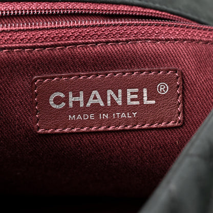 Chanel Iridescent Calfskin In The Mix Jumbo Flap Green Black 6 of 12