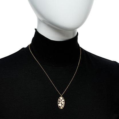 Roberto Coin 18K Yellow Gold Diamond Enamel Bollicine Pendant Necklace White 2 of 7