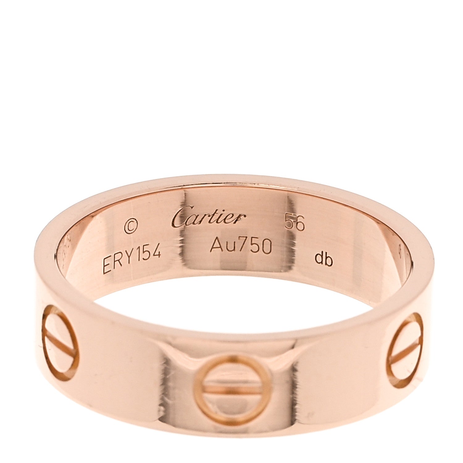 Cartier 18K Pink Gold 5.5mm LOVE Ring 56 7.75 4 of 4