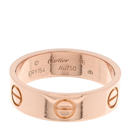 Cartier 18K Pink Gold 5.5mm LOVE Ring 56 7.75 4 of 4