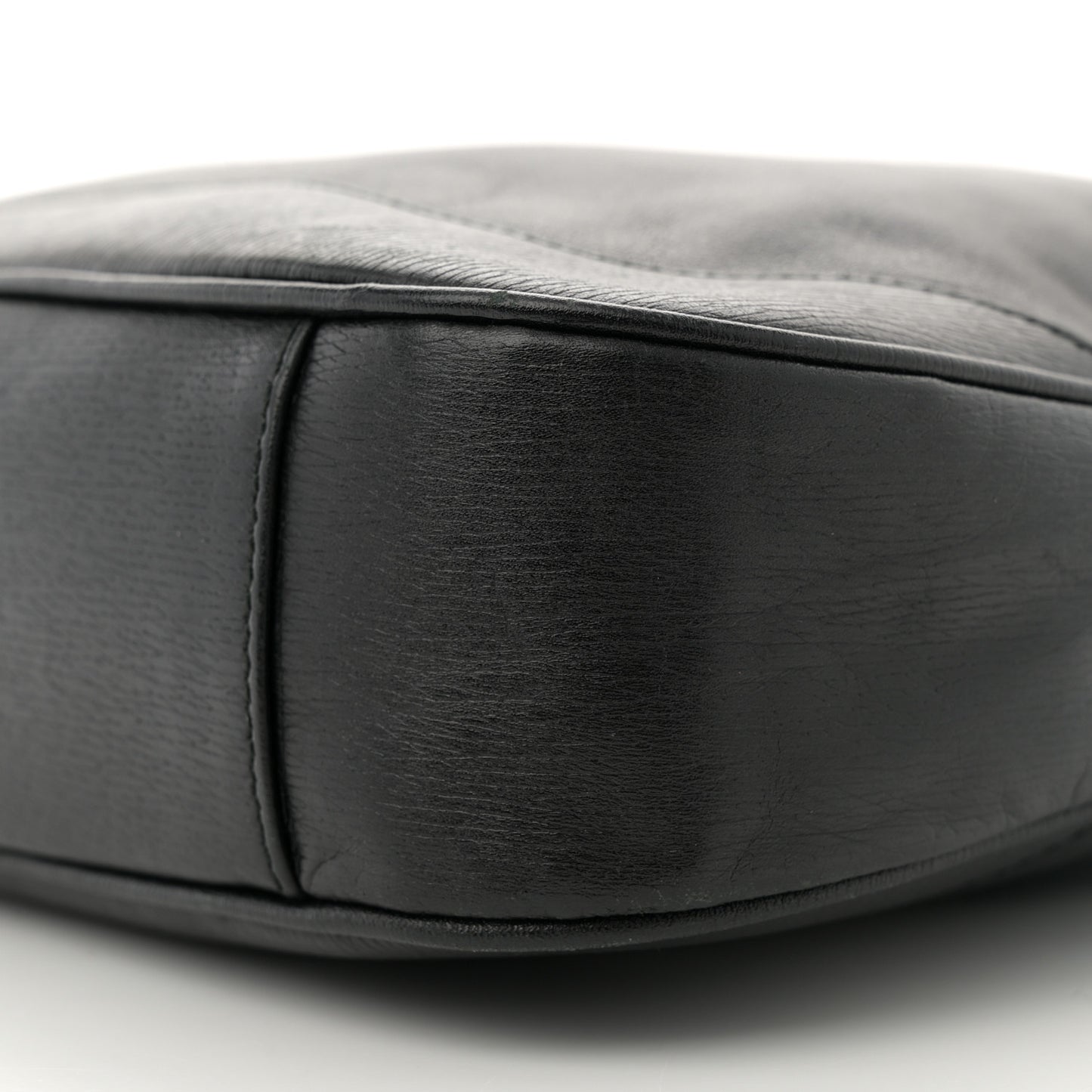 Calfskin Bamboo Top Handle Bag Black Black