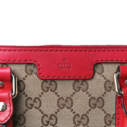 Gucci Monogram Medium Joy Boston Hibiscus Red 11 of 11