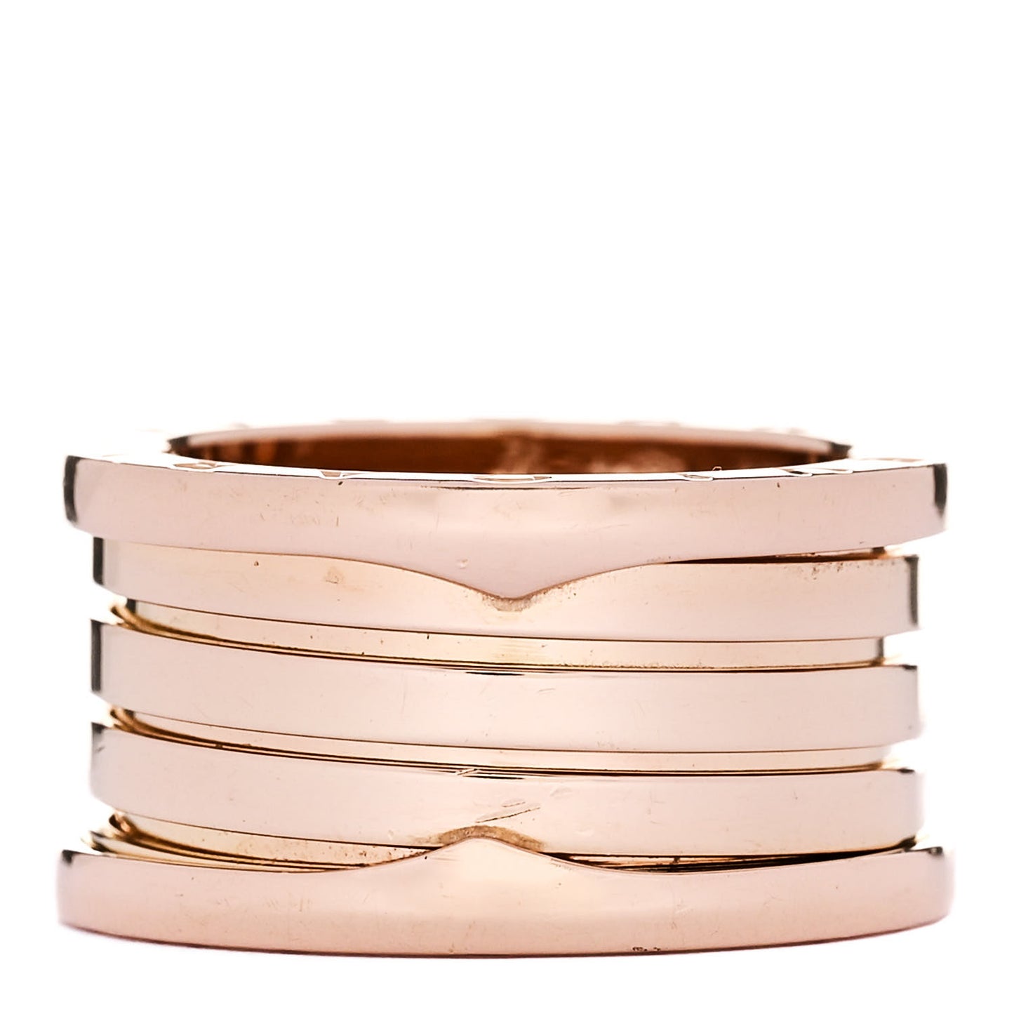 18K Rose Gold B.Zero1 Four-Band Ring 55 7.25