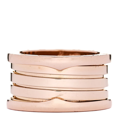 Bulgari 18K Rose Gold B.Zero1 Four-Band Ring 55 7.25 1 of 5
